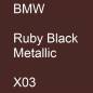 Preview: BMW, Ruby Black Metallic, X03.